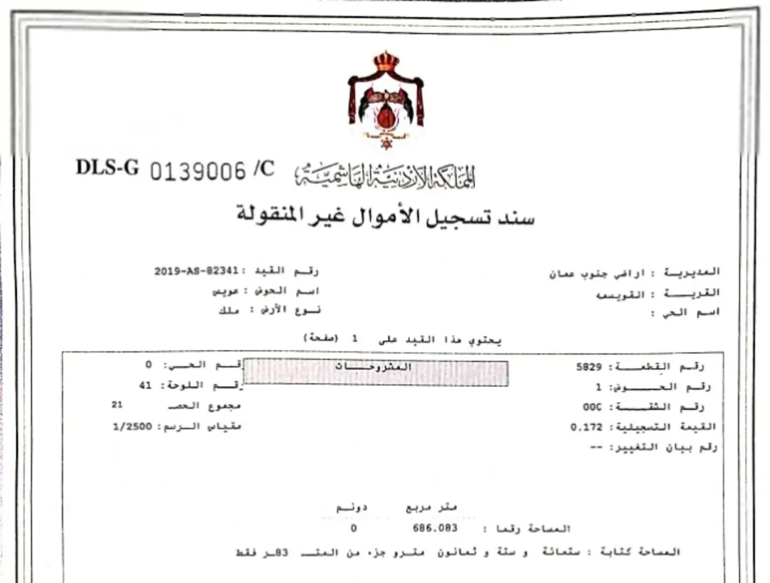 ارض للبيع في حي عدن دوار الجبالي