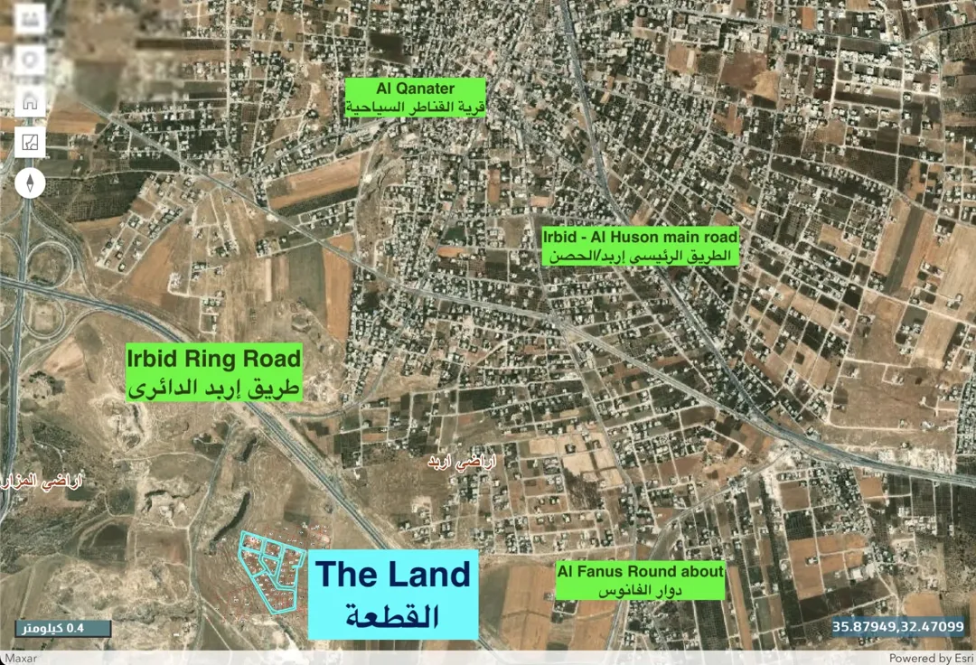 Residential Land for Sale in Al Huson, Irbid Stunning Panoramic Views