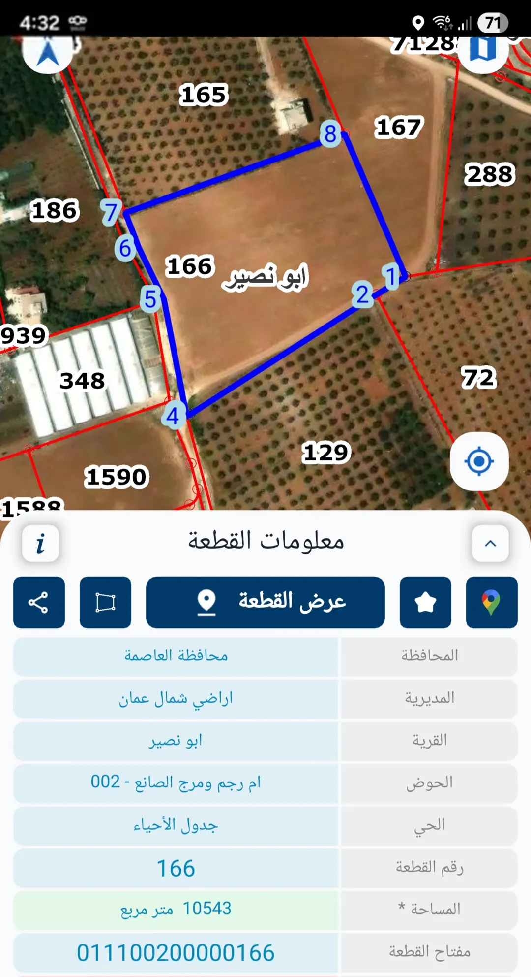 ارض زراعي للبيع حوض ام رجم
