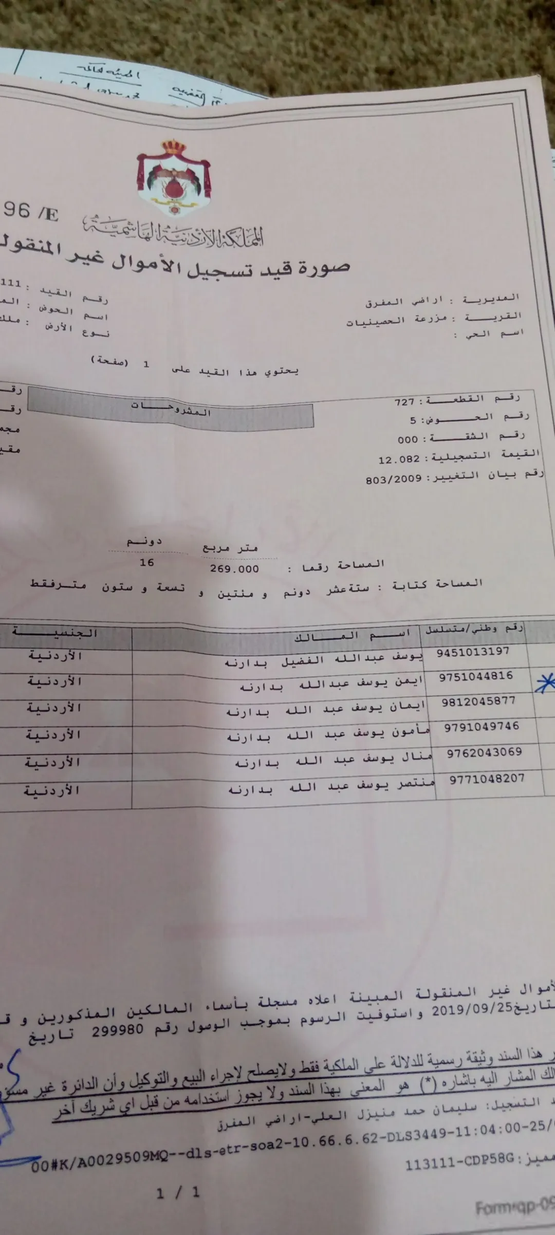 ارض 16دنم بالقرب من المفردات حوض الزعتري للبيع