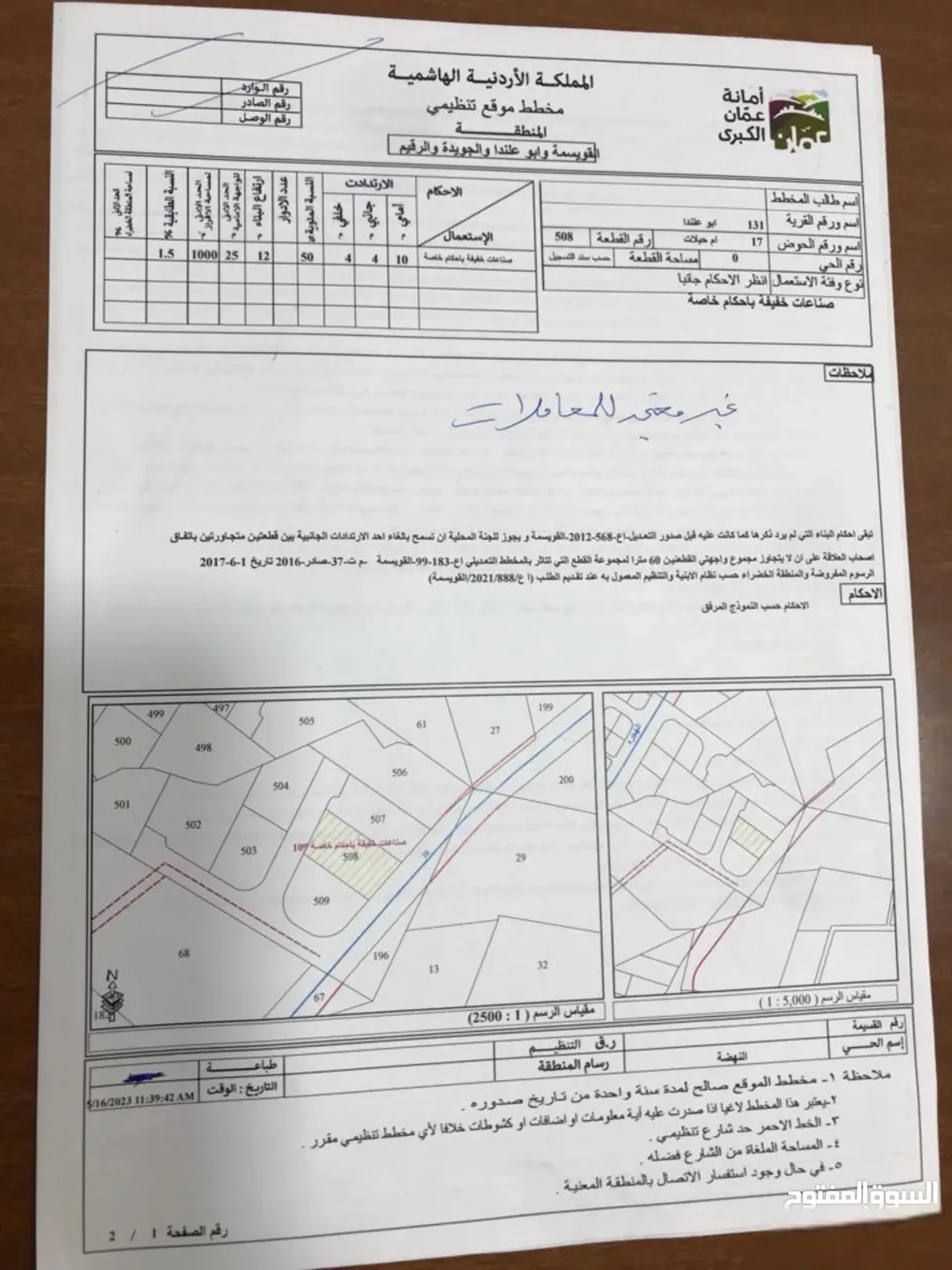 قطعة أرض مميزة في أبو علندا