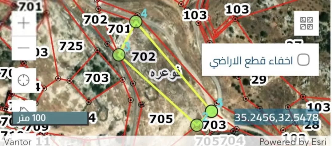 أرض للبيع في منطقة فوعرة – إربد