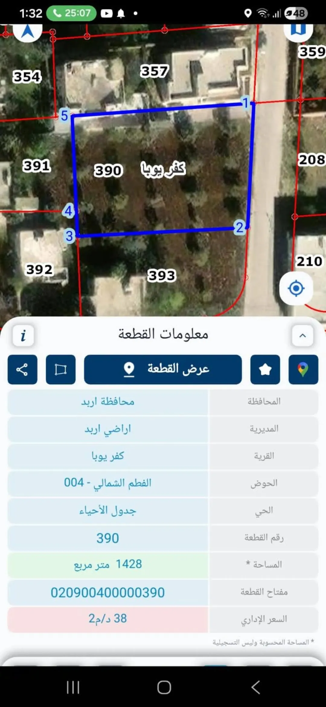أرض سكنية مميزة للبيع في كفر يوبا – إربد