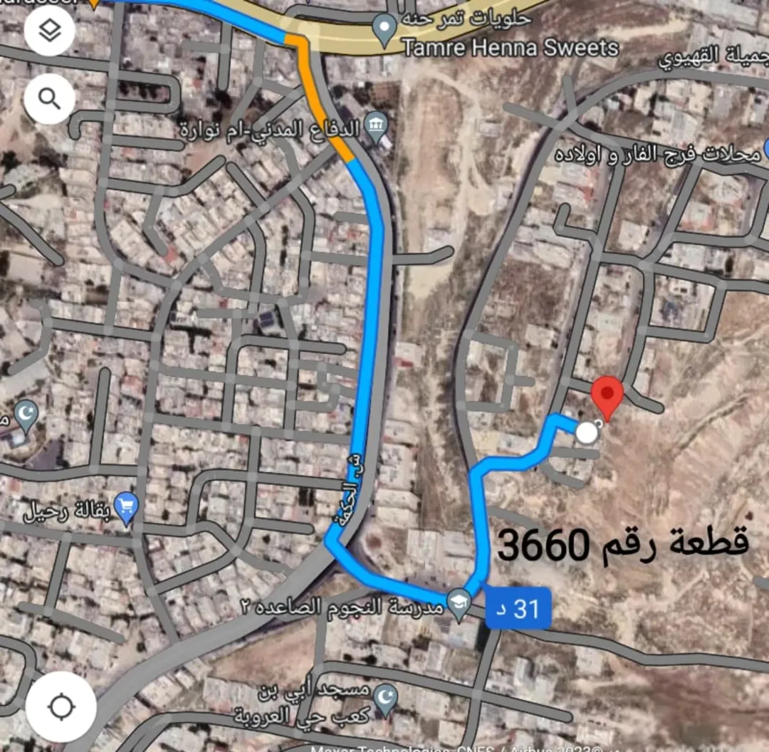 قطعة أرض مميزة للبيع في القويسمة ام نوارة مباشرةً