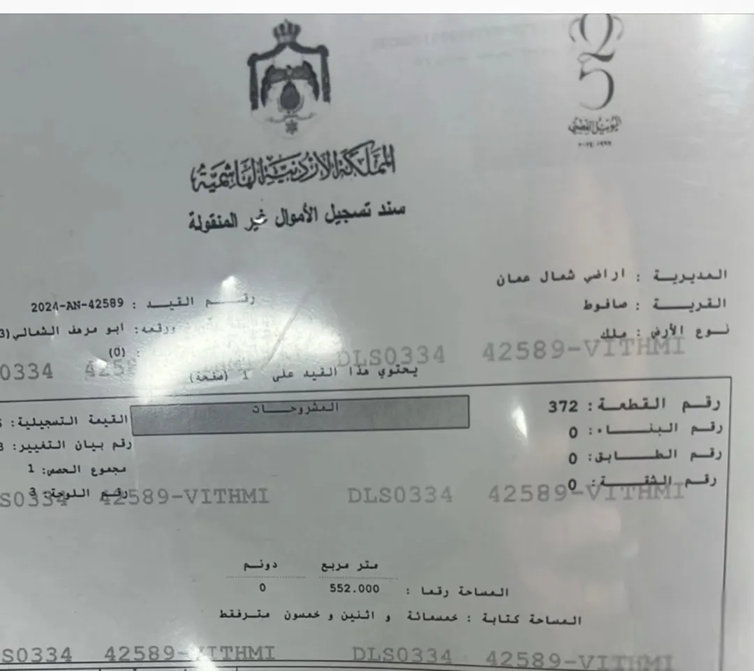 ارض في صافوط ابو مرهف الشمالي