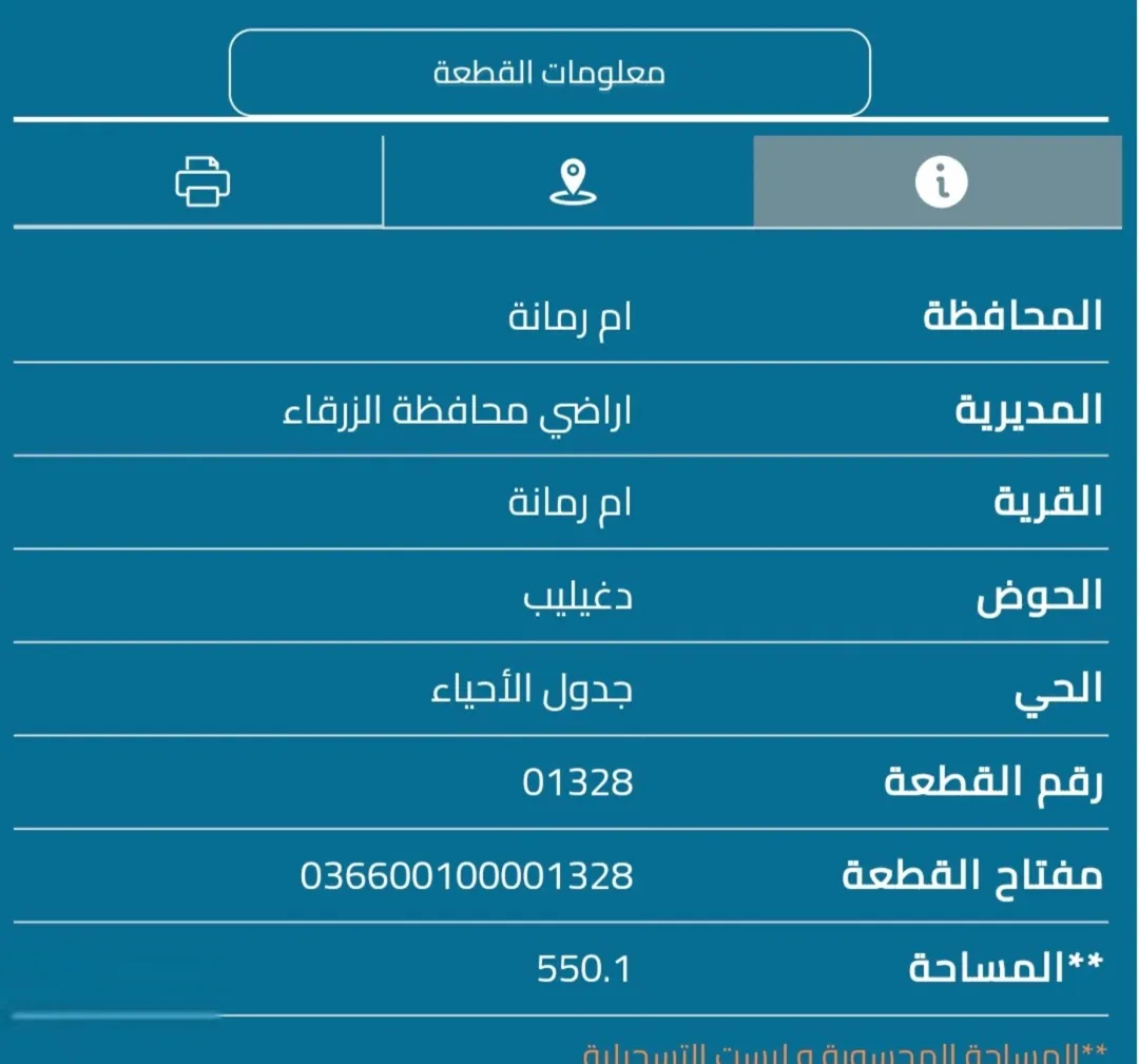 أرض سكنية للبيع في أم رمانة بمساحة 500 متر مربع