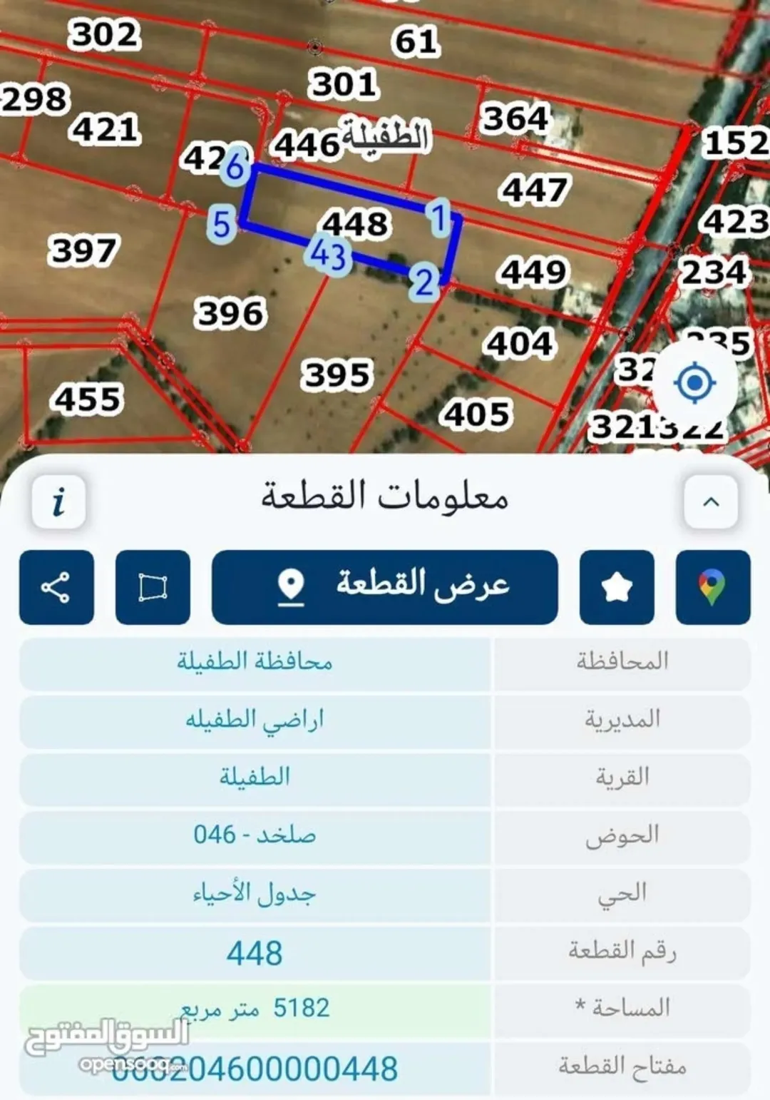 أرض مميزة للبيع بمساحة 5 دونمات