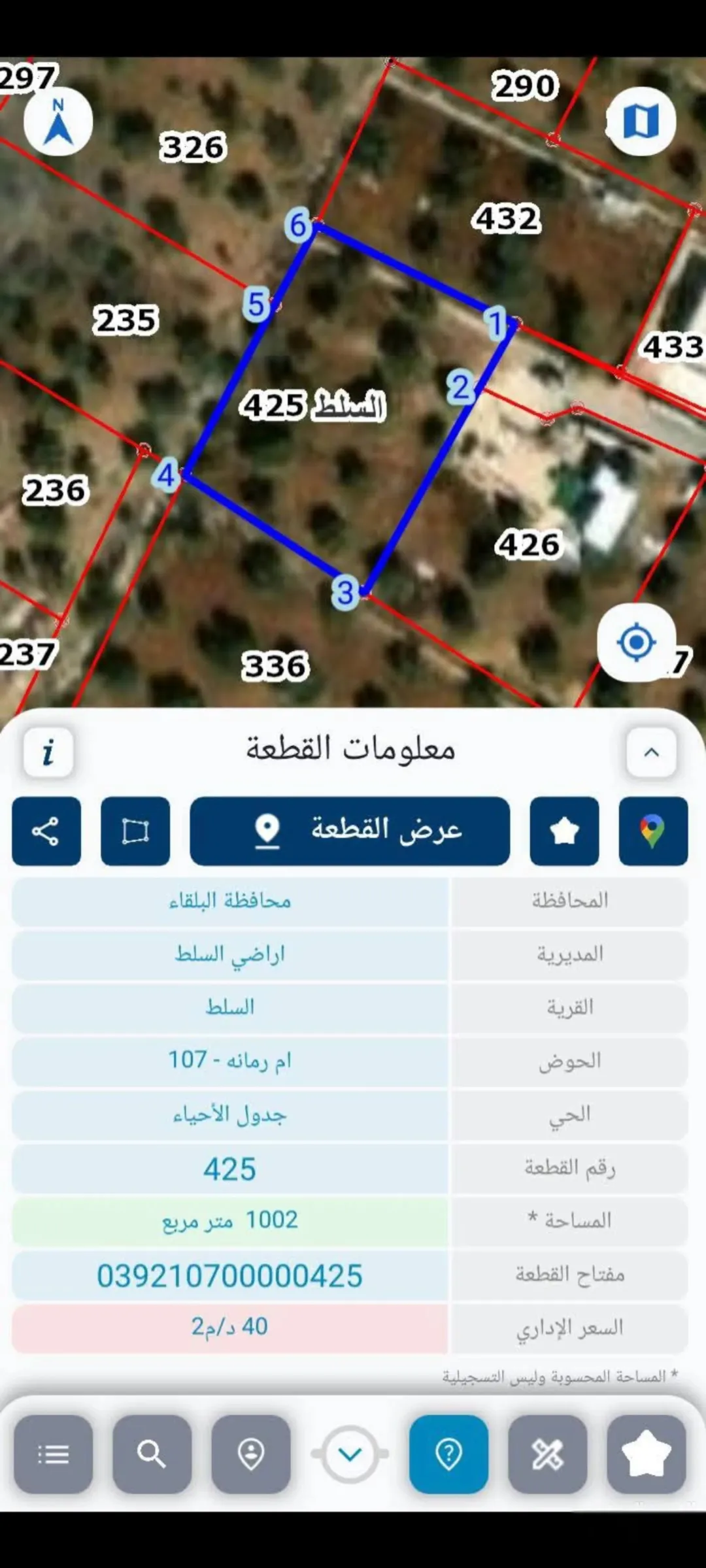 قطعة أرض للبيع في السلط