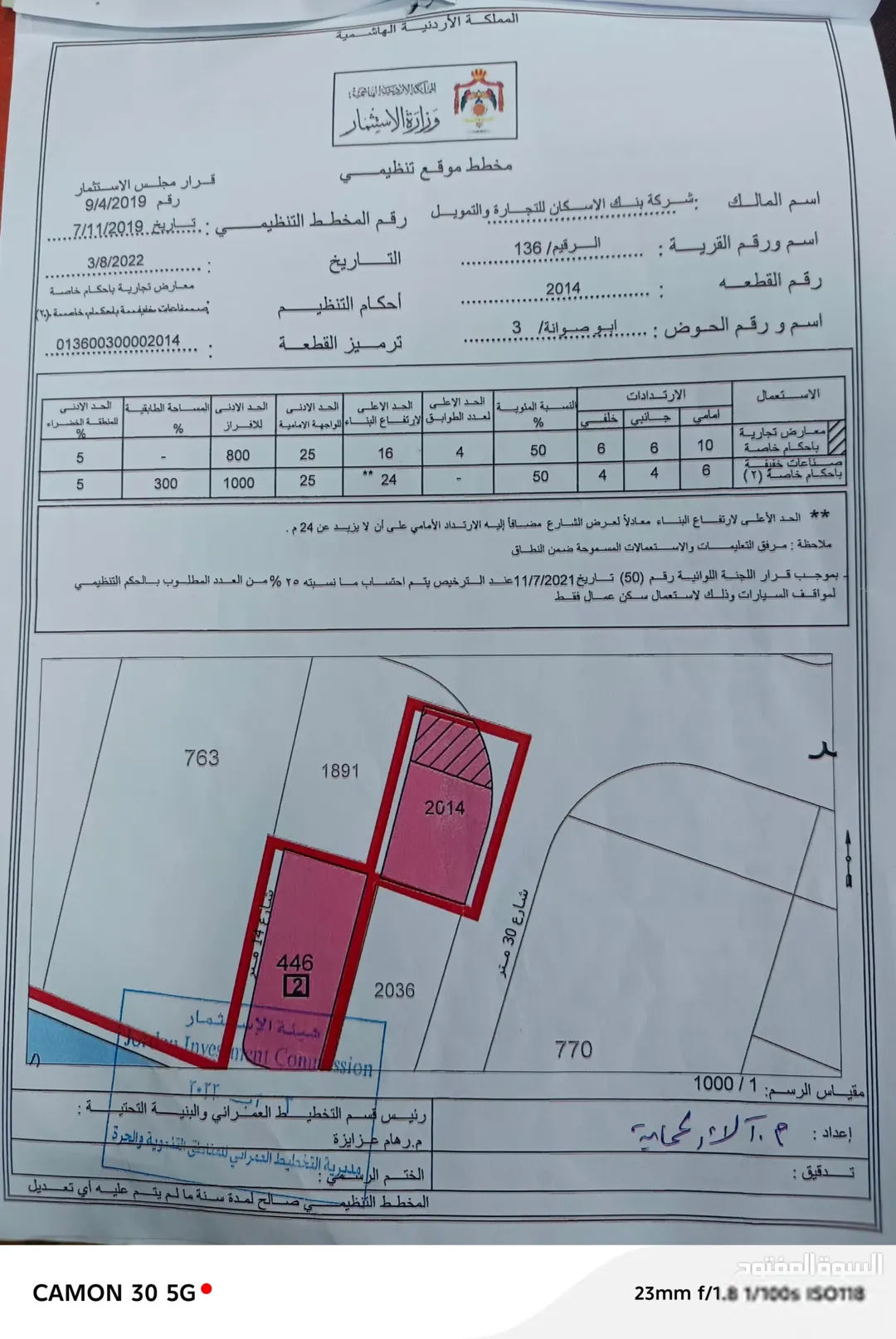 أرض تجارية وصناعية مميزة للبيع في الرقيم – جنوب عمان