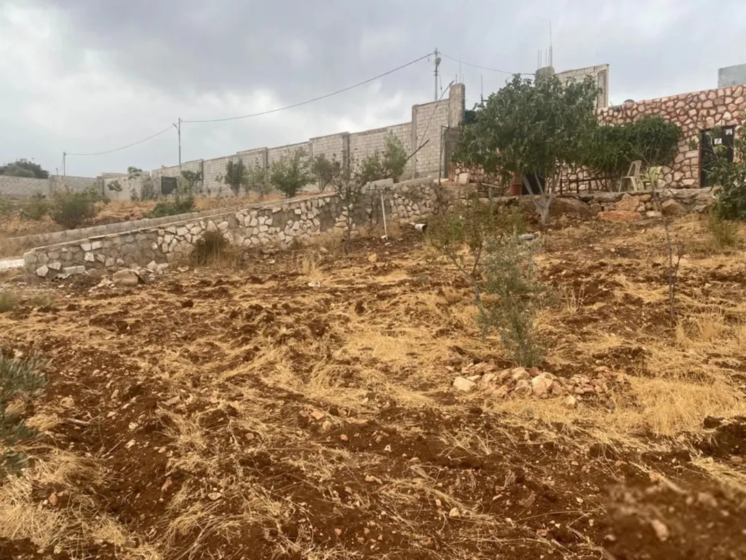 على البدل قفقفا 13 دنم منطقة مزارع وشاليهات وطبيعة خلابة مسيجة جدار حجر