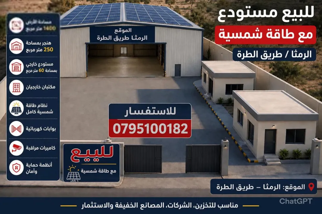 هنقر للبيع مع أرض واسعة في الرمثا