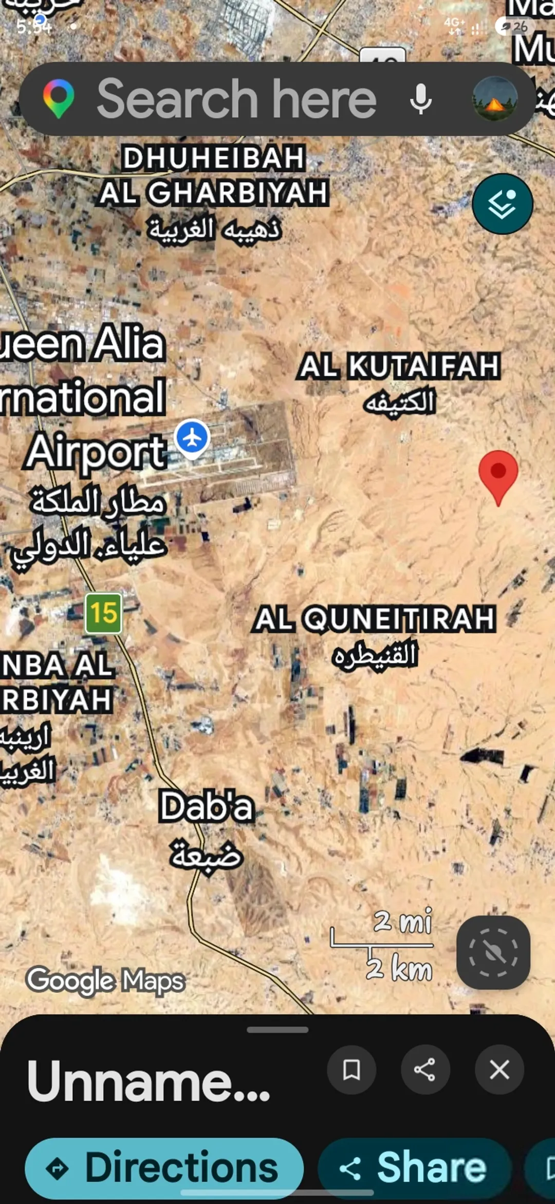3400 متر قرب المعهد المروري الاردني بالقنيطره شرق المطار للبيع فقط 15 الف فقط شامل التسجيل