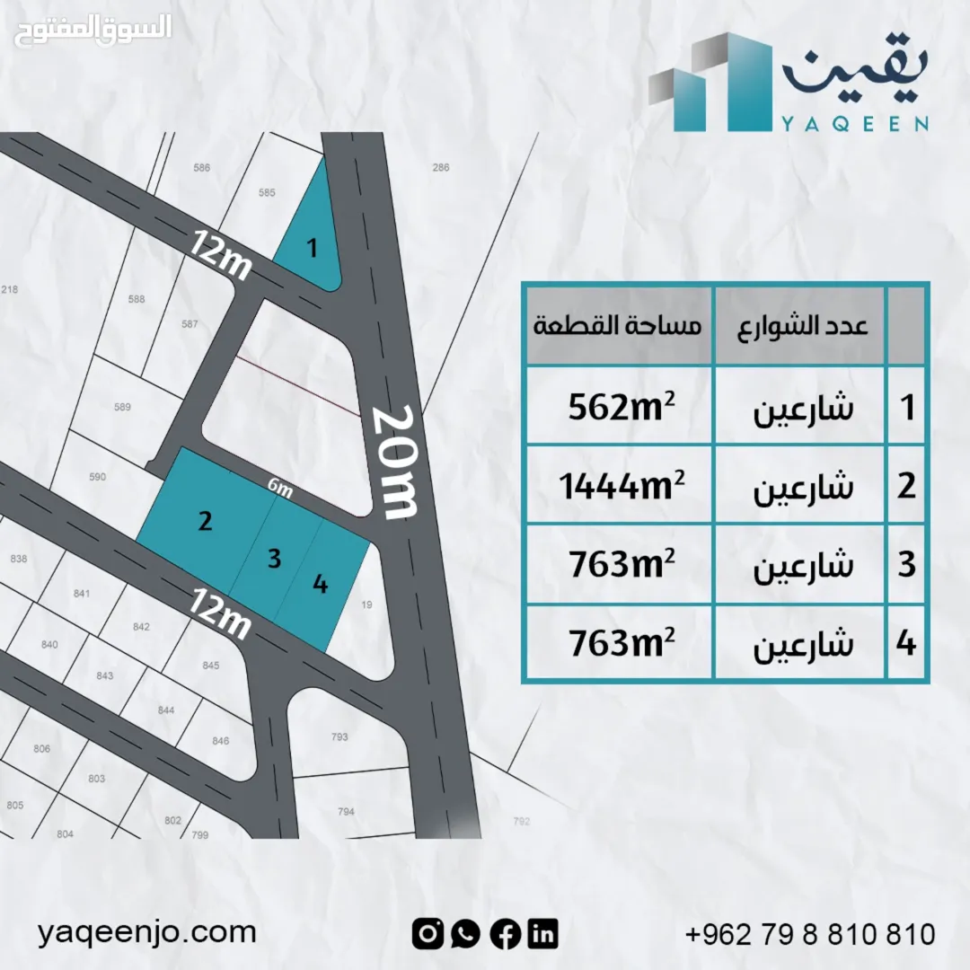 أراضٍ سكنية واستثمارية في رجم الشامي بالقرب من شارع المية