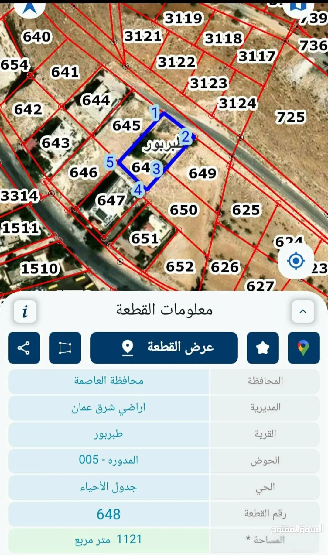 اراضي مباشرة