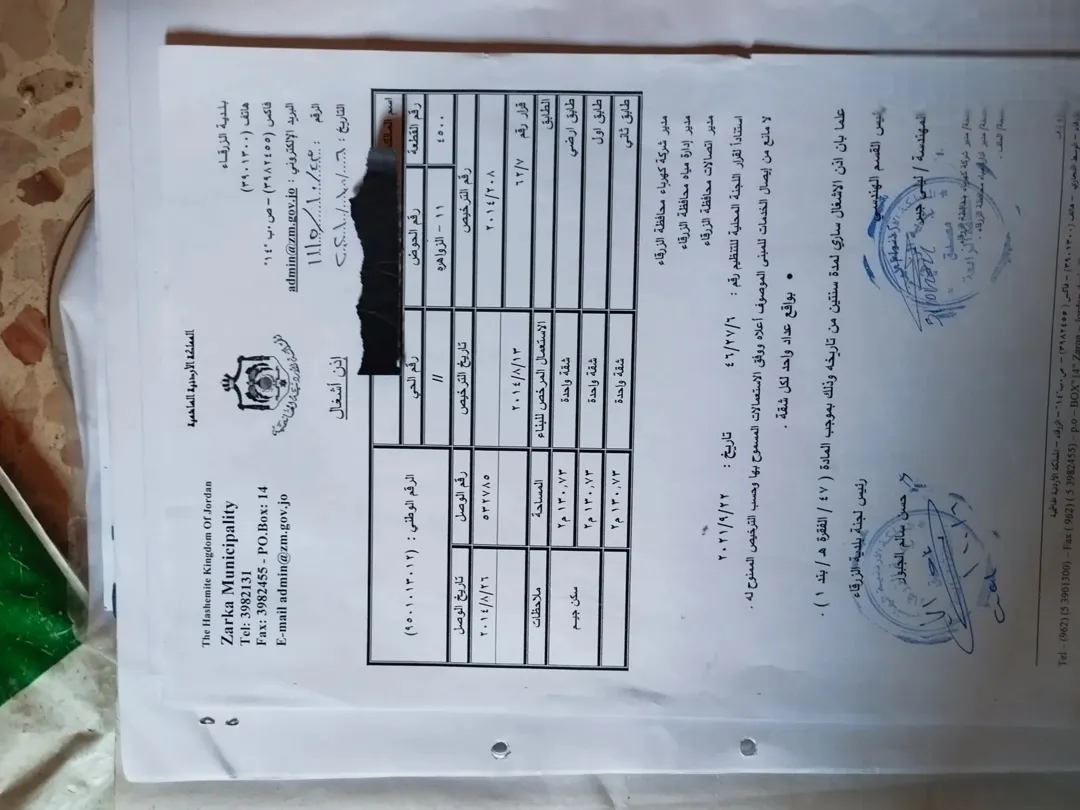 شقة للبيع في الزرقاء – الزواهرة حي الجنينة