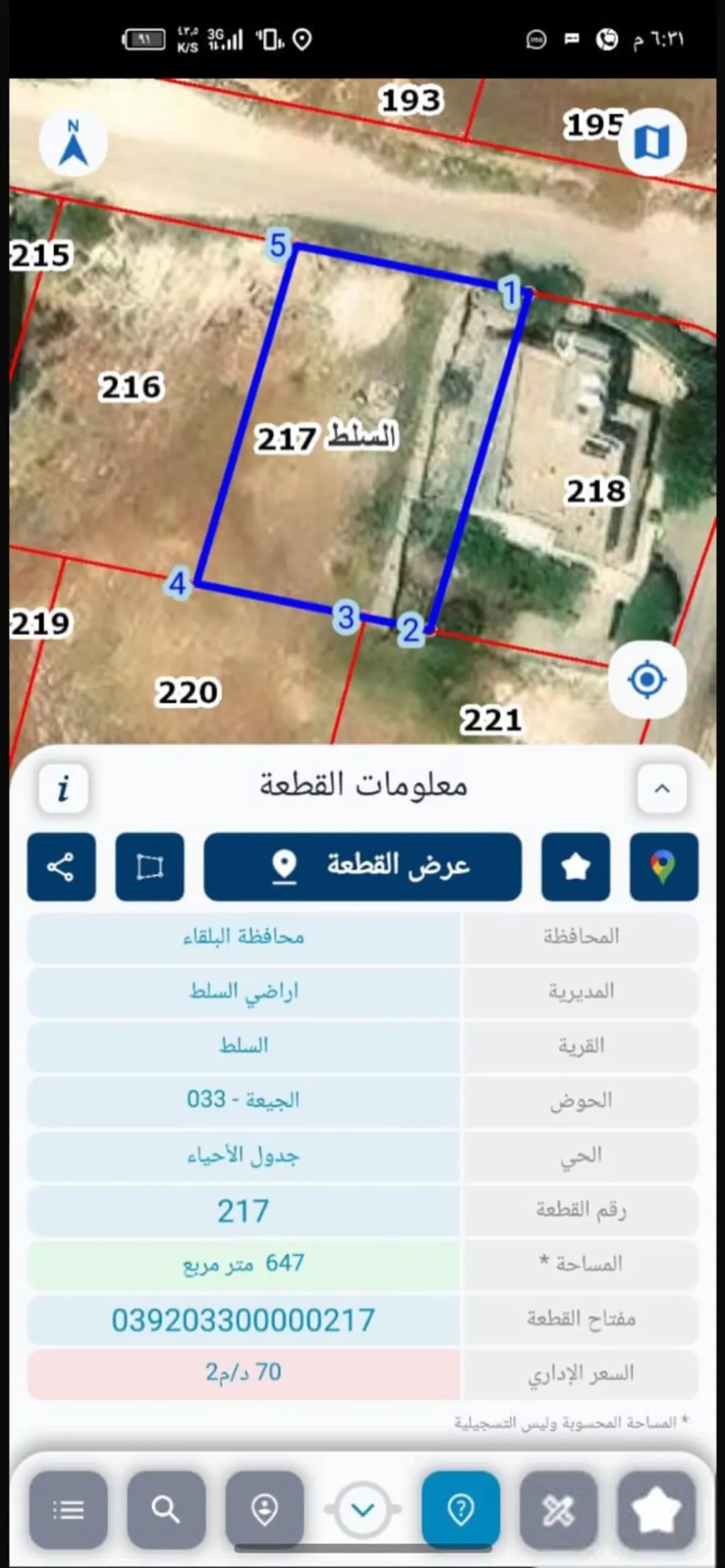أرض سكنية مميزة للبيع في الجيعه – السلط
