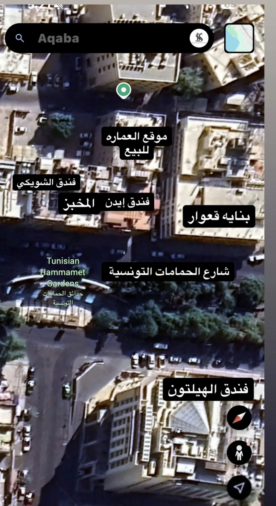 عماره تجاري خلف شارع الحمامات التونسيه في العقبه ، للبيع مباشره واستثمار ممتاز