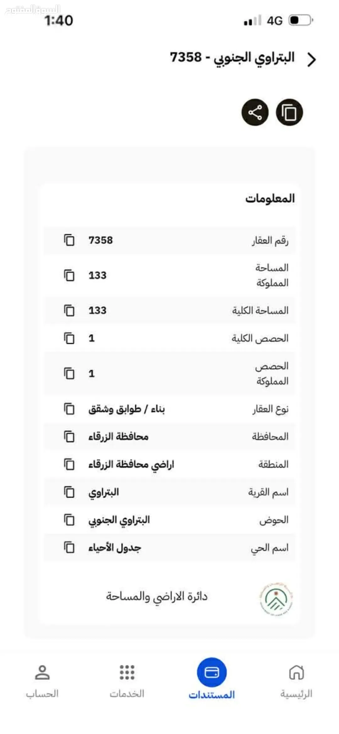 شقة في مكان مميز للبيع الزرقاء