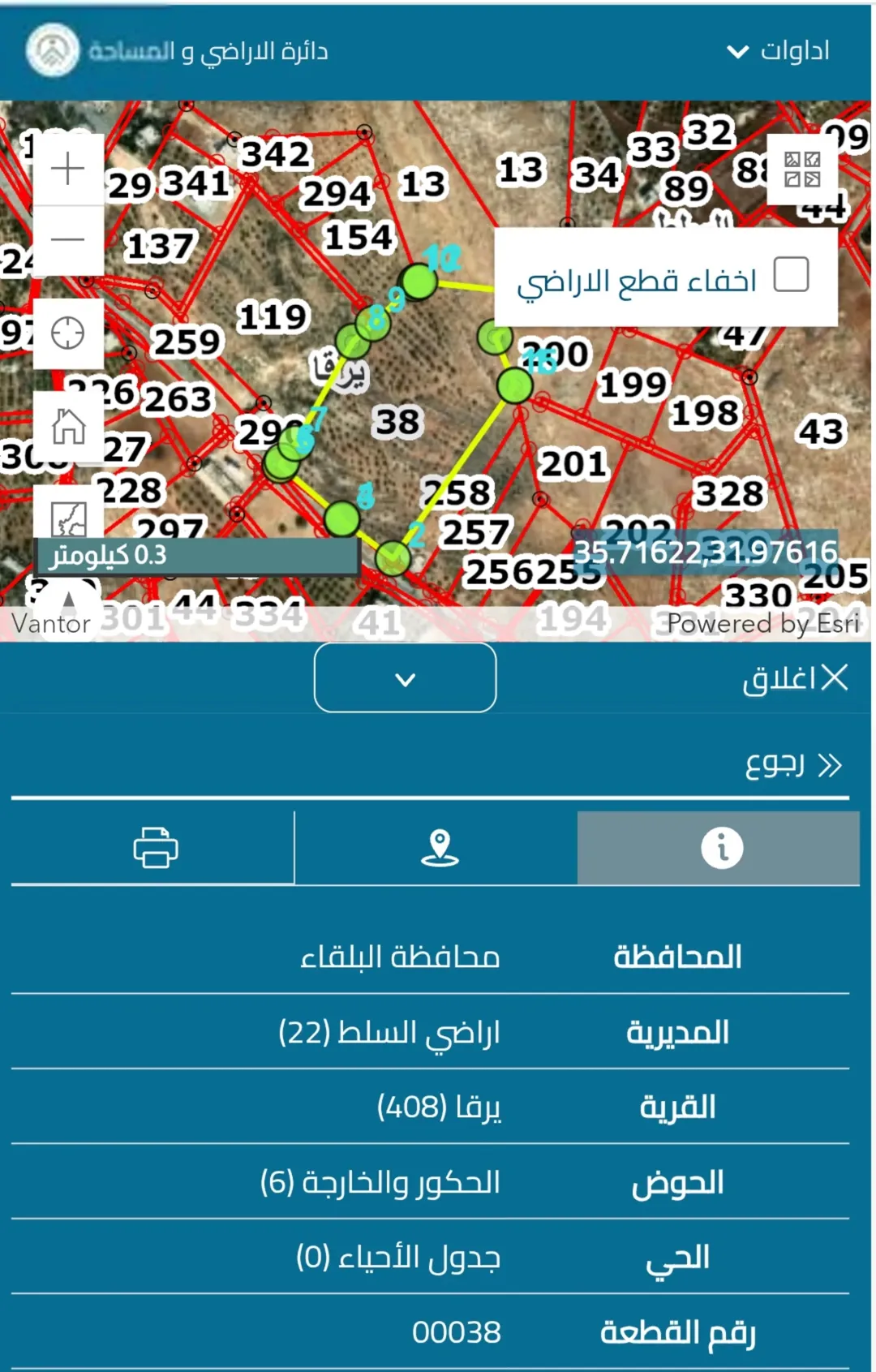 قطعة أرض زراعية مميزة في يرقا – السلط بمساحة 31.4 دونم