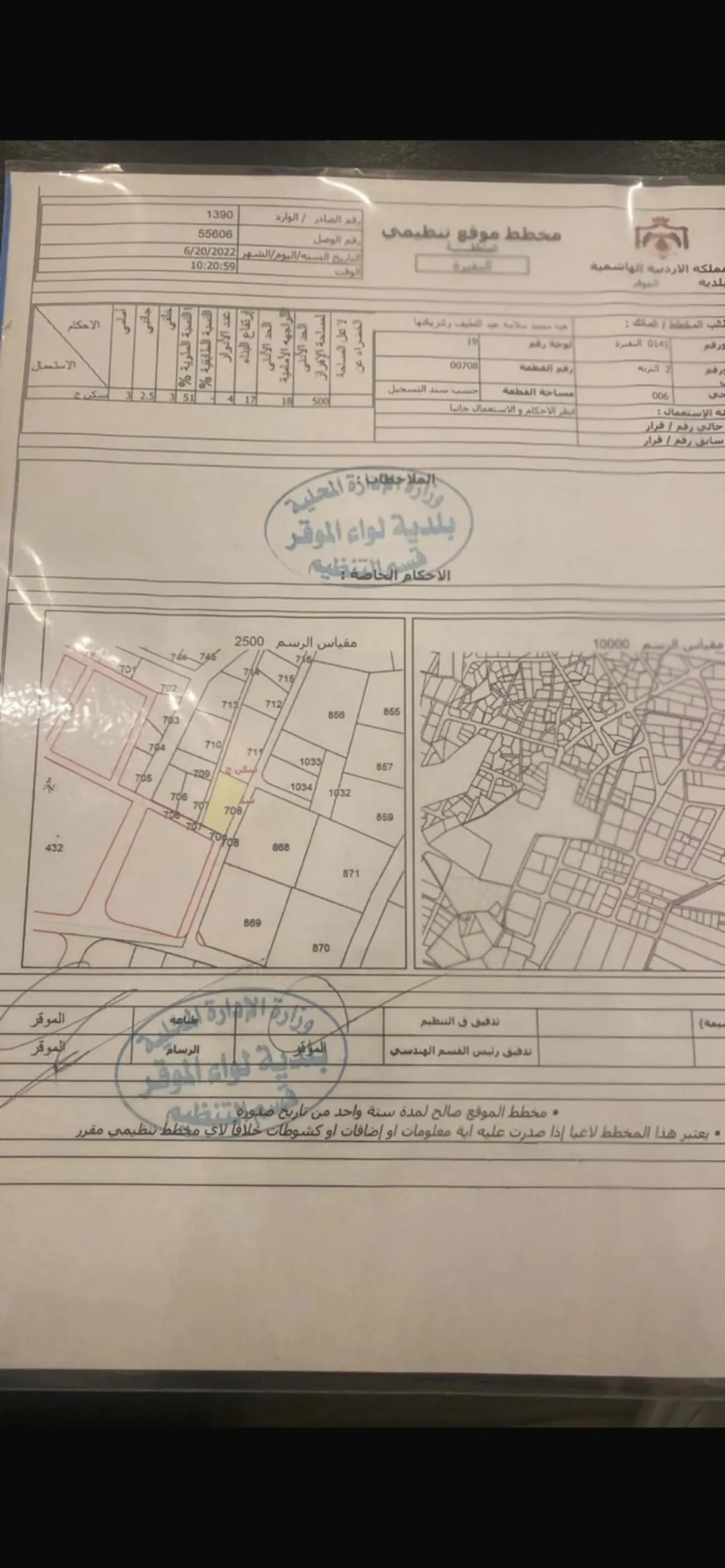 قطعة أرض على ثلاث شوارع في الفيصليه