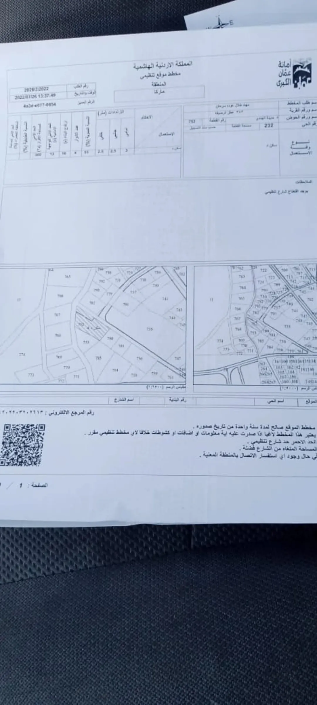 ارض مسوره للبيع على شارعين سور حجر مقصور من الداخل