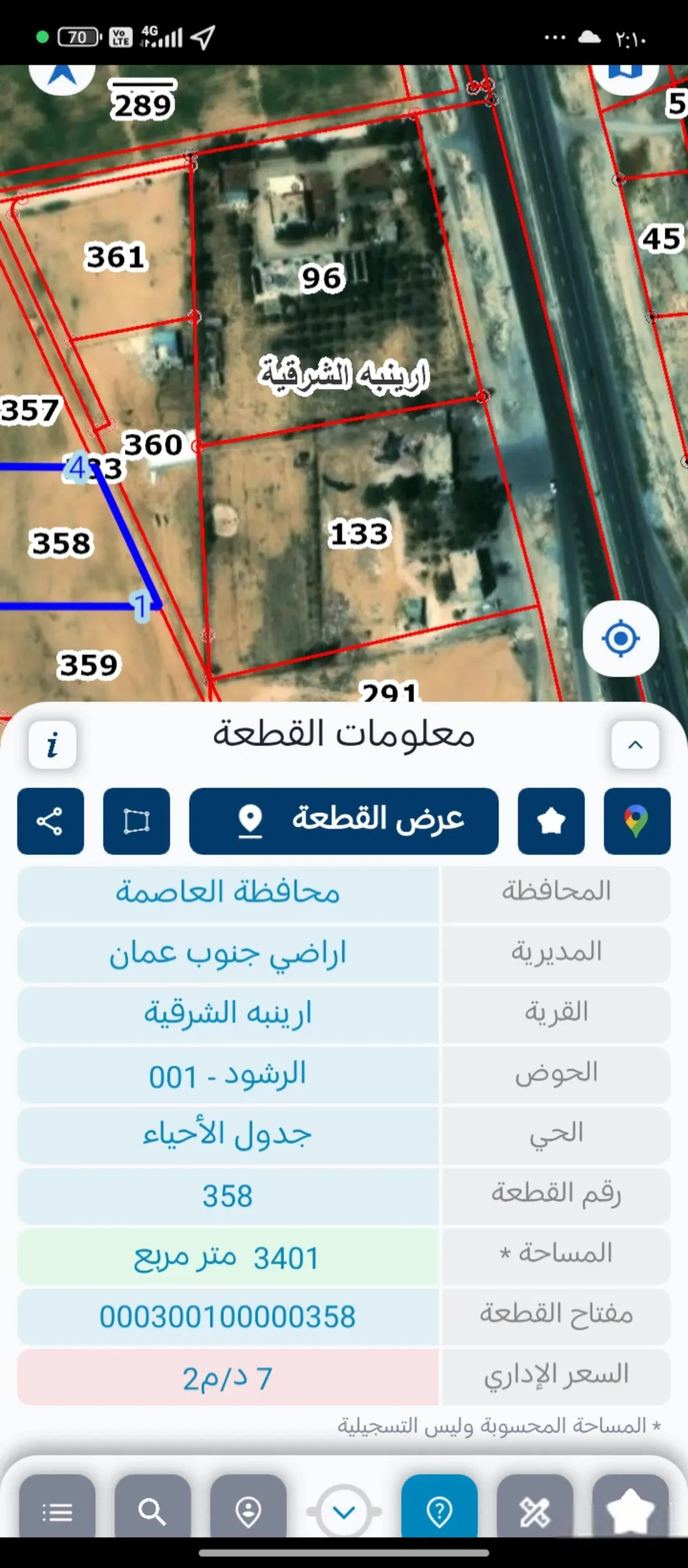 أراضي زراعية مميزة للبيع في جنوب عمان – منطقة جسر المطار