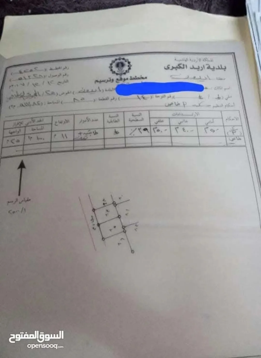 قطعة استثمارية طريق الحصن مقابل الهرم