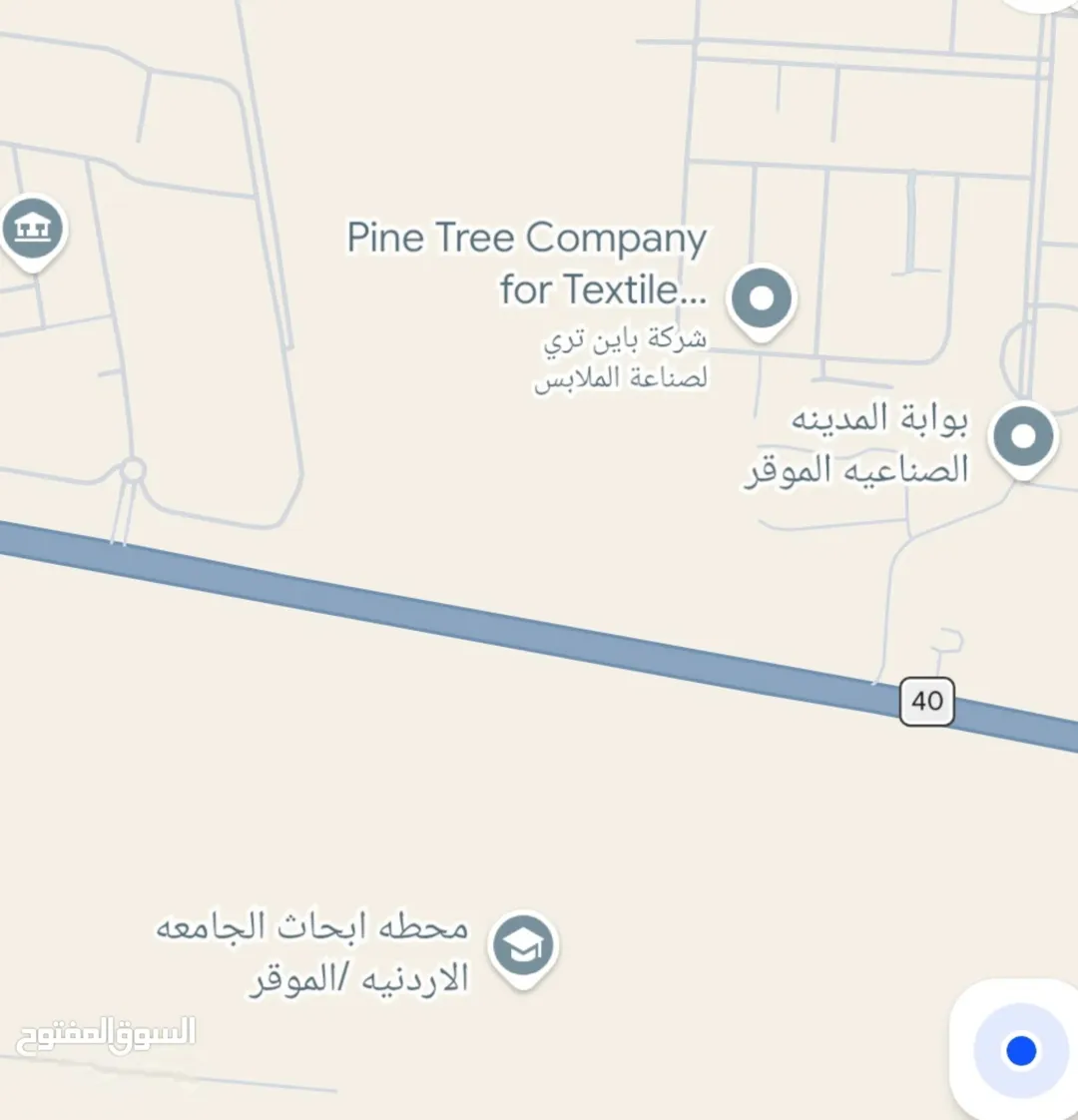 أرض للبيع في الموقر بمساحة 10,400 متر مربع