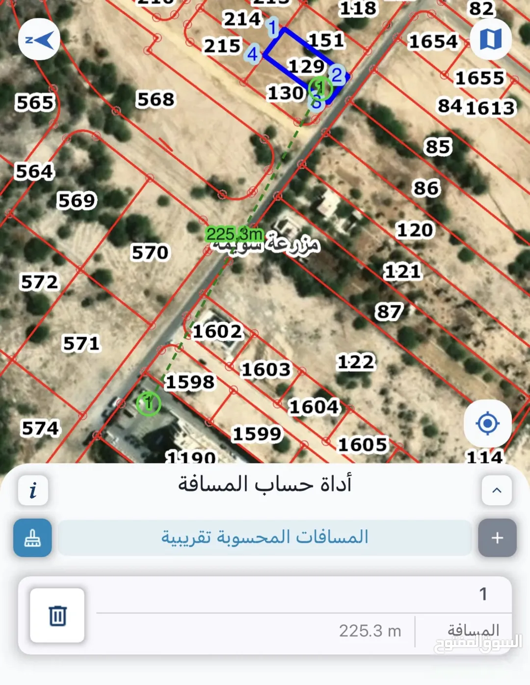 قطعة أرض سكنية مميزة للبيع في السويمة الشمالية – البحر الميت