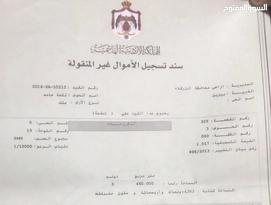 قطعة أرض للبيع في موقع متميز في طريق بيرين