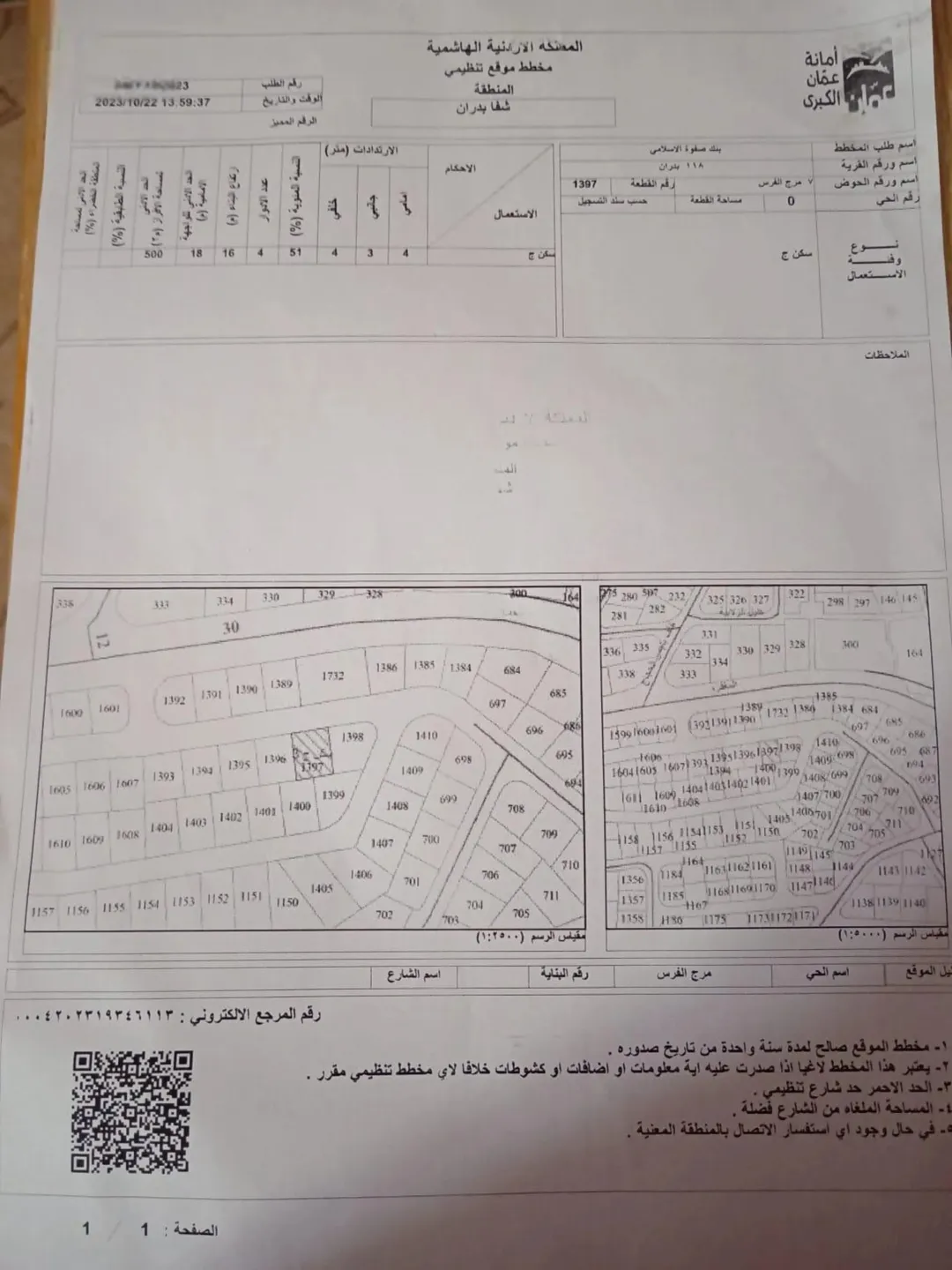 اخر قطعة أرض للبيع بالحوض ، منطقة شفا بدران مرج الفرس