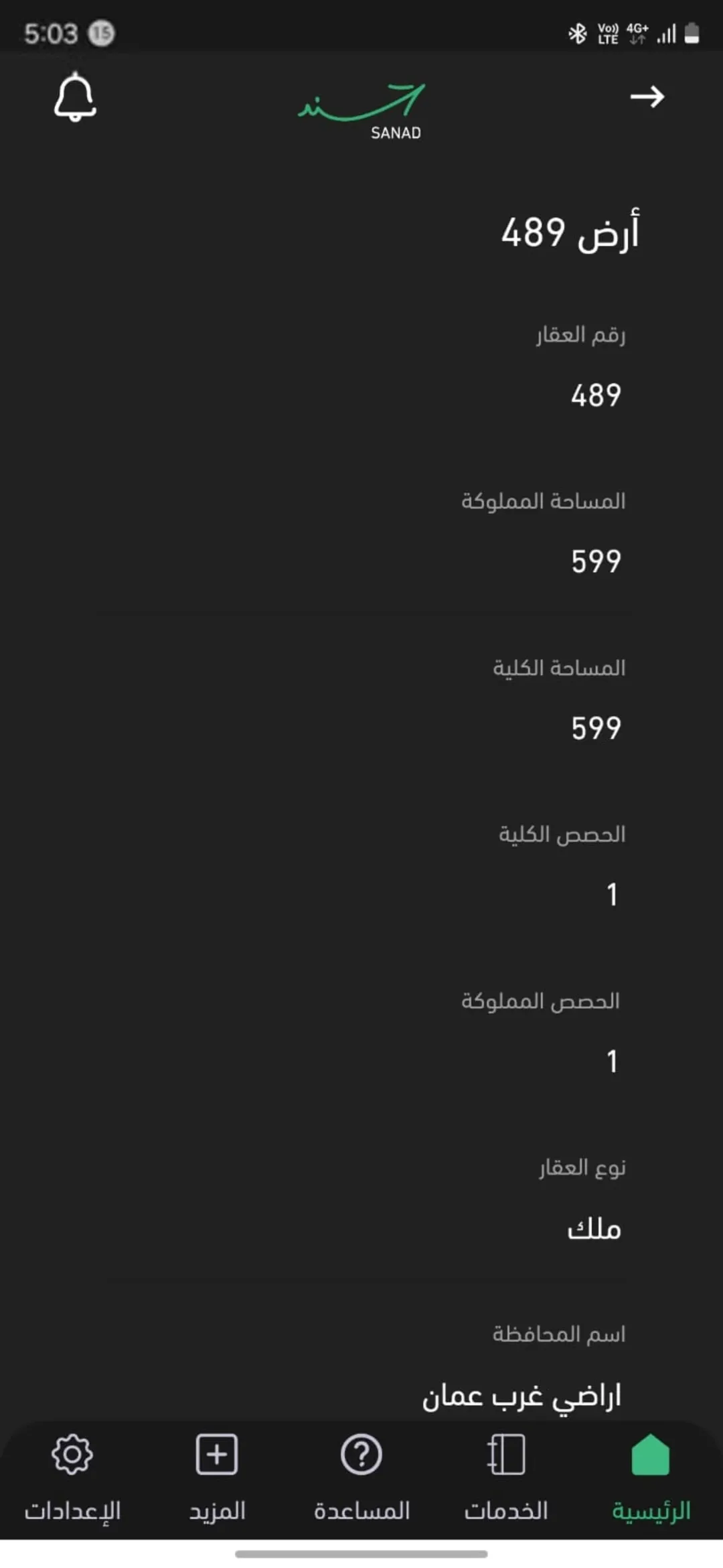 قطعة أرض للبيع في منطقة النعير مساحة 600 متر و إطلالة مميزة