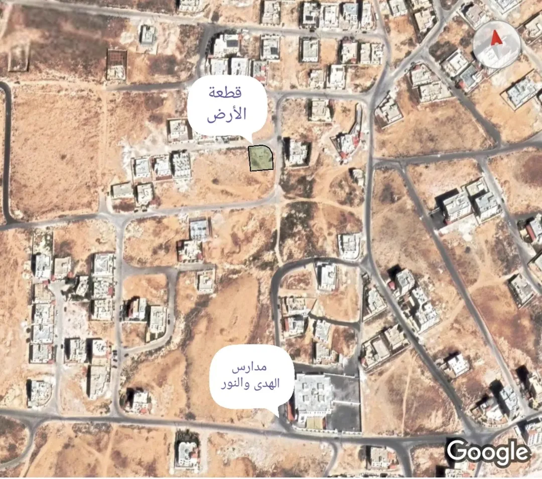 قطعة أرض سكنية للبيع في الزرقاء الجديدة – حي المسامير