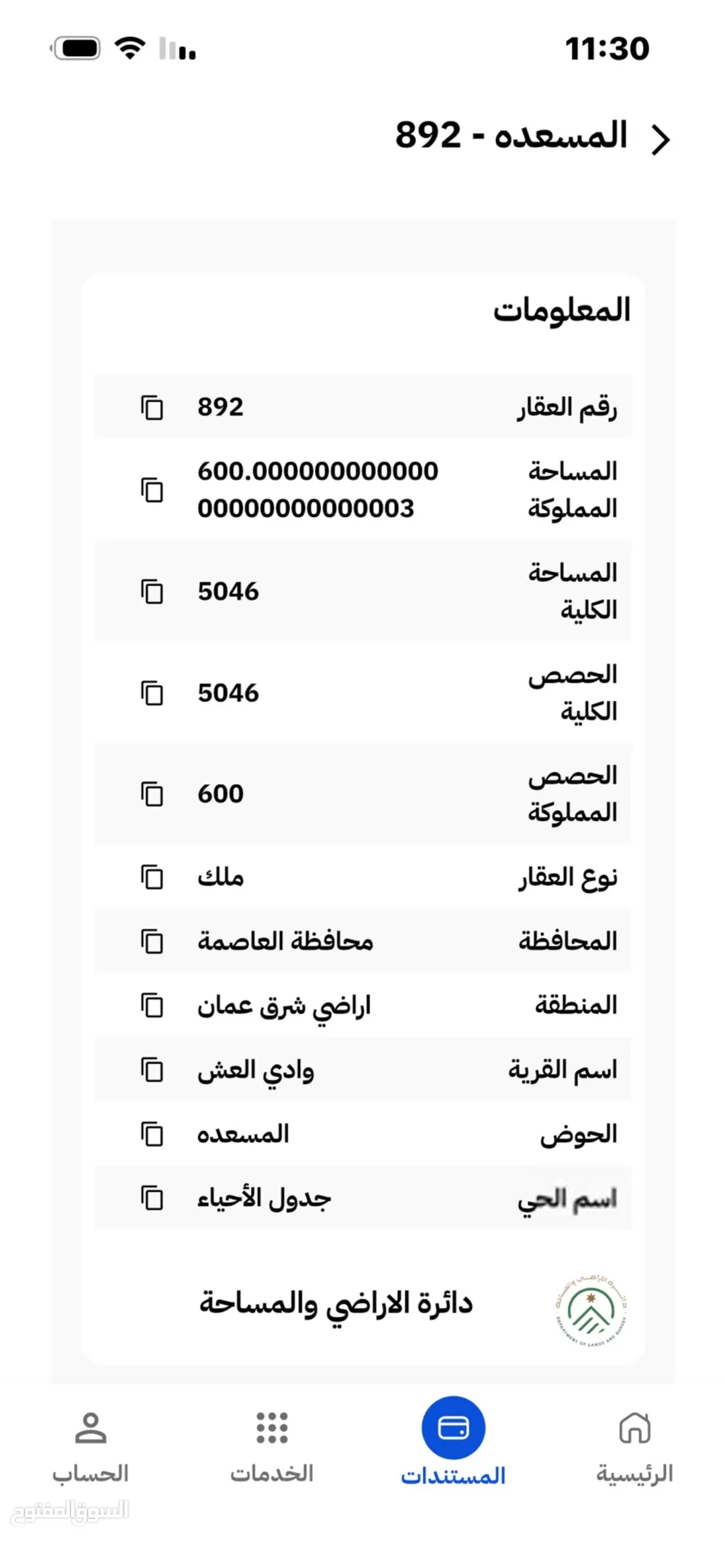ارض طريق المية خلف الجمرك الجديد