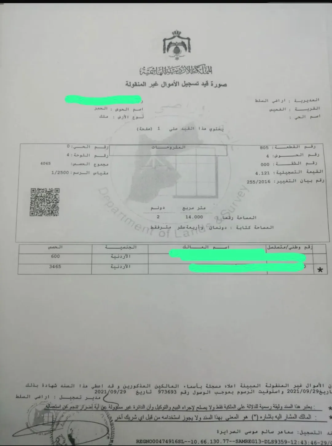 أراضي سكنية مميزة للبيع في منطقة الحمر – السلط