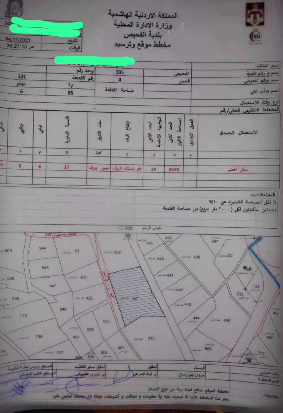 أراضي سكنية مميزة للبيع في منطقة الحمر – السلط