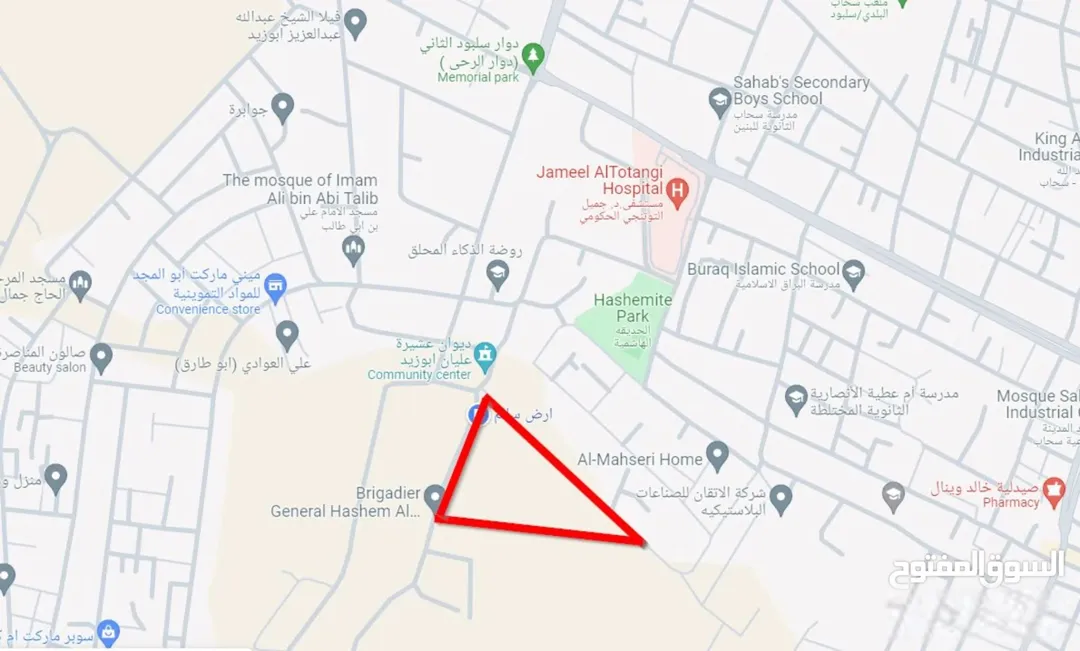 قطع اراضي رائعة مفروزة – سحاب سلبود قرب مستشفى التتونجي سكن ب المساحة 750م