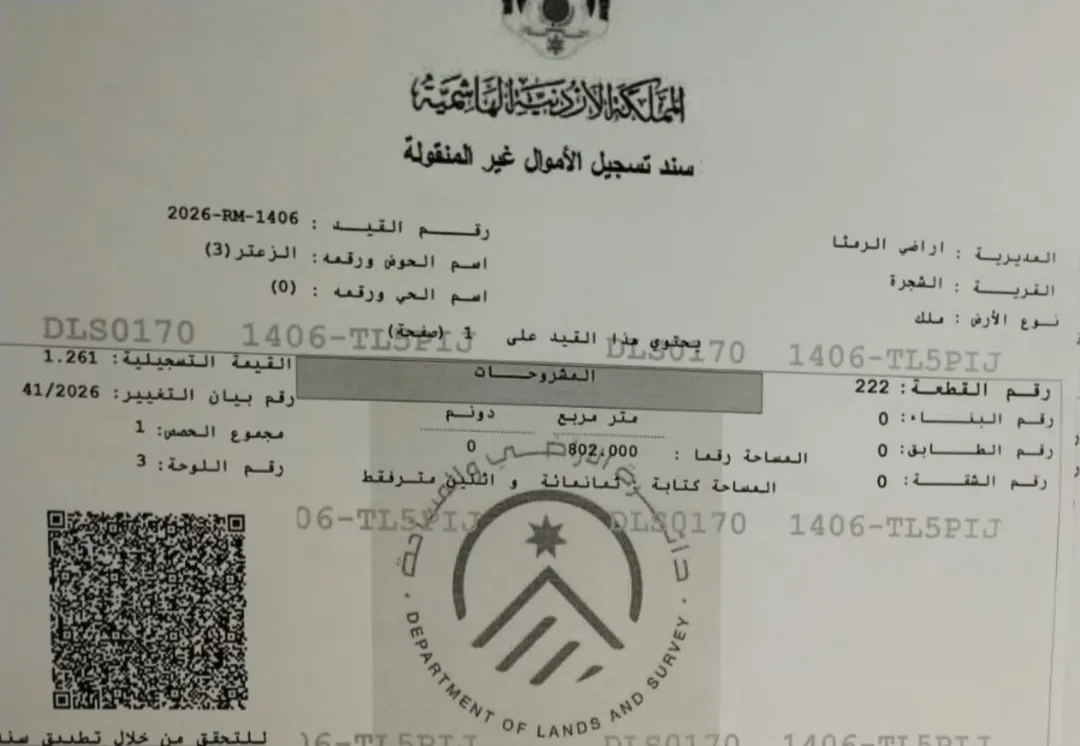 قطعة ارض مميزة للبيع
