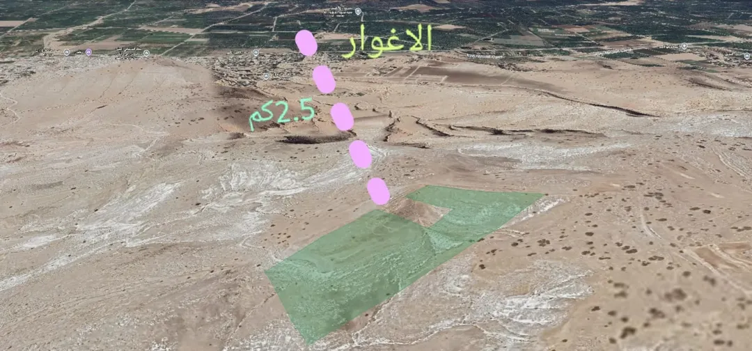 ارض للبيع في اربد لواء الطيبة منطقة المناخ