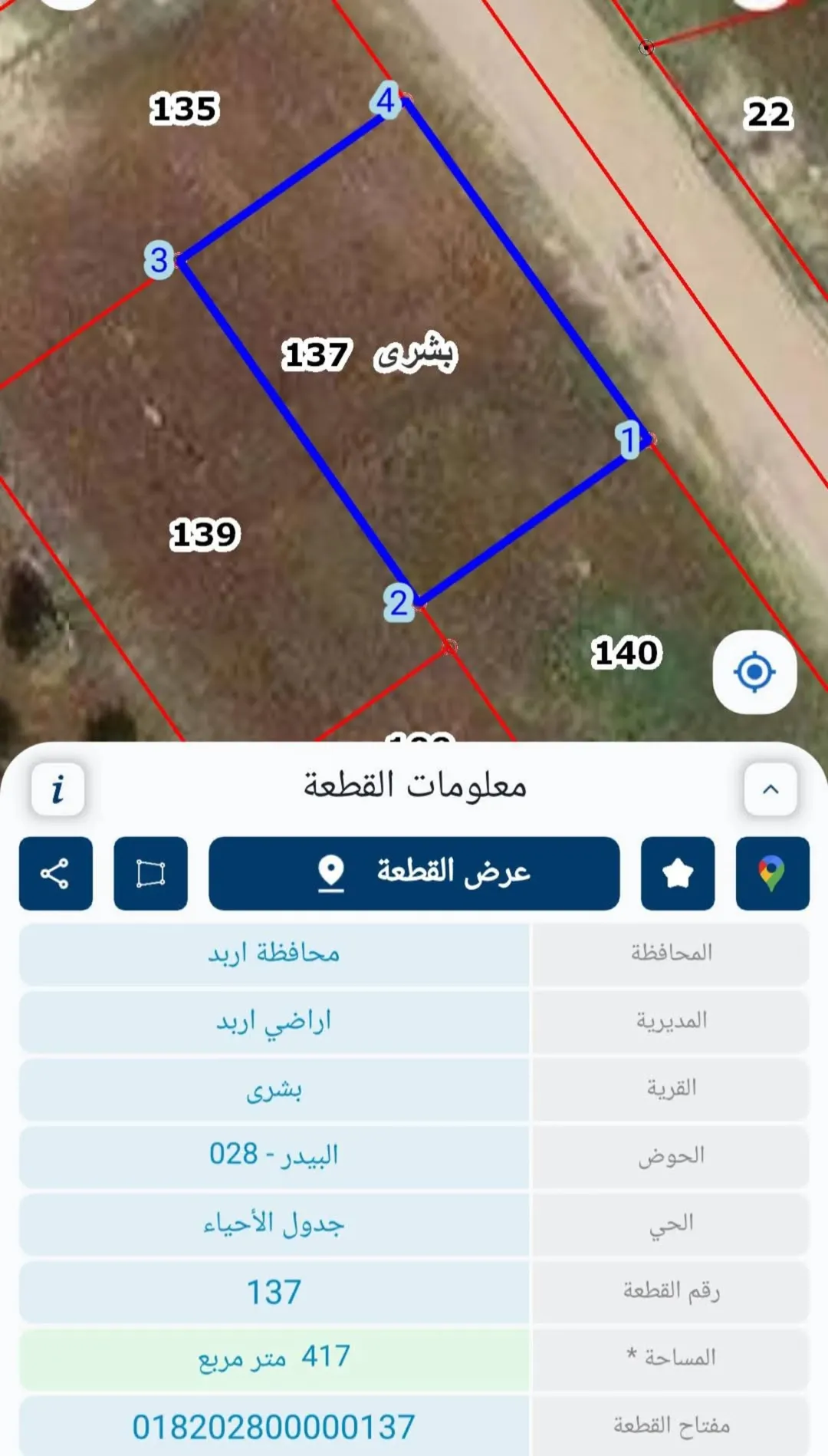 أرض مميزة للبيع في منطقة بشرى – إربد