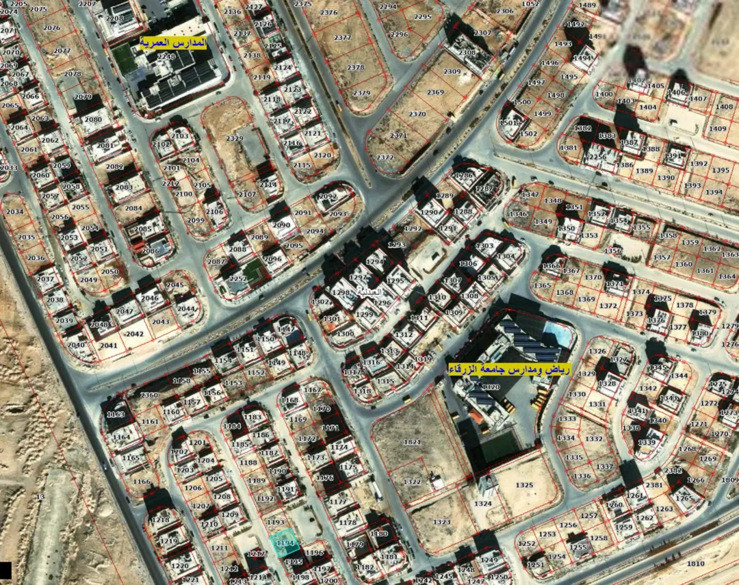 أرض للبيع في الزرقاء مدينة الشرق العبدلية بسمان المرحلة الثالثة