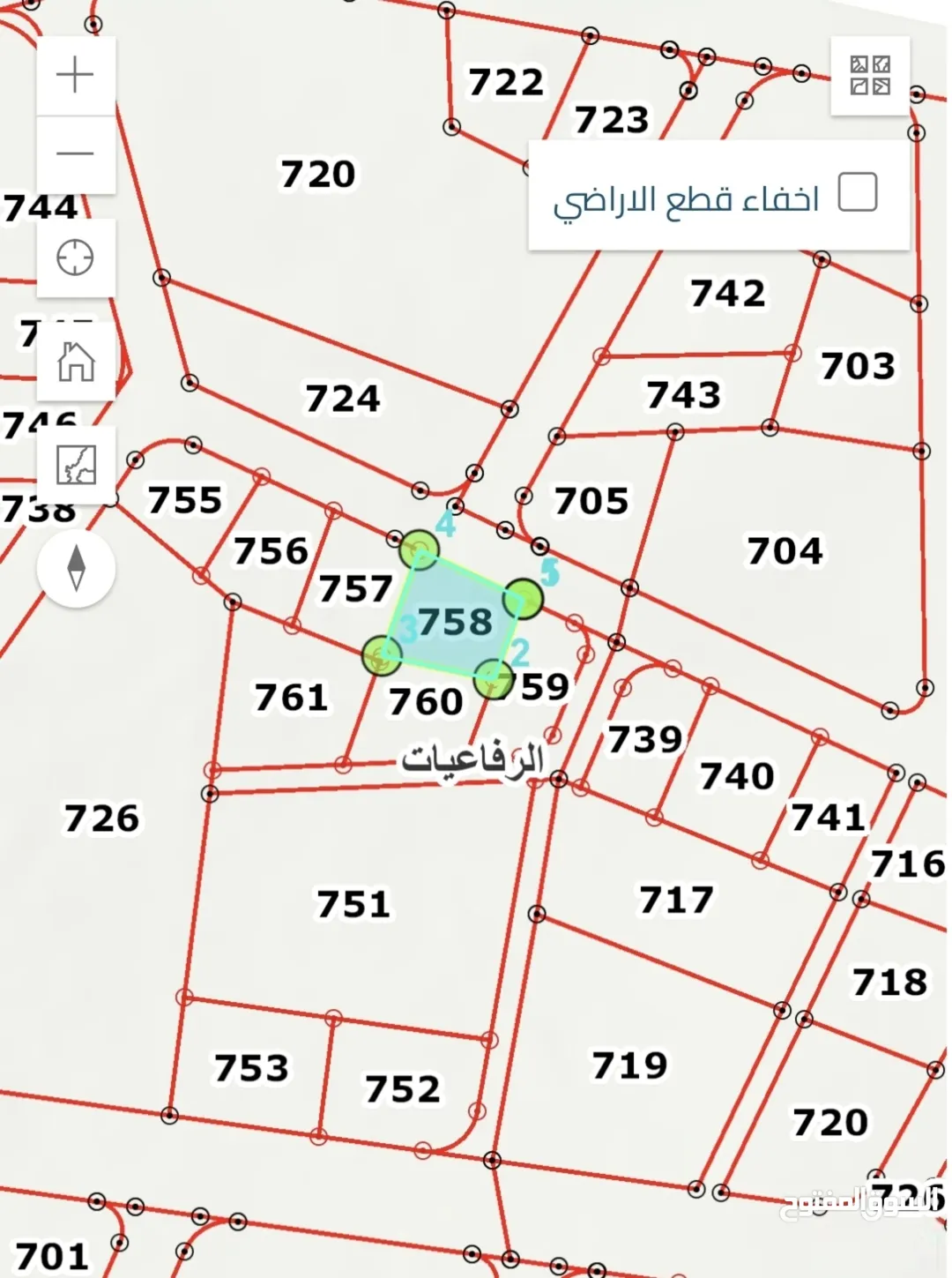 أراضي سكنية للبيع في الرفاعيات، المفرق