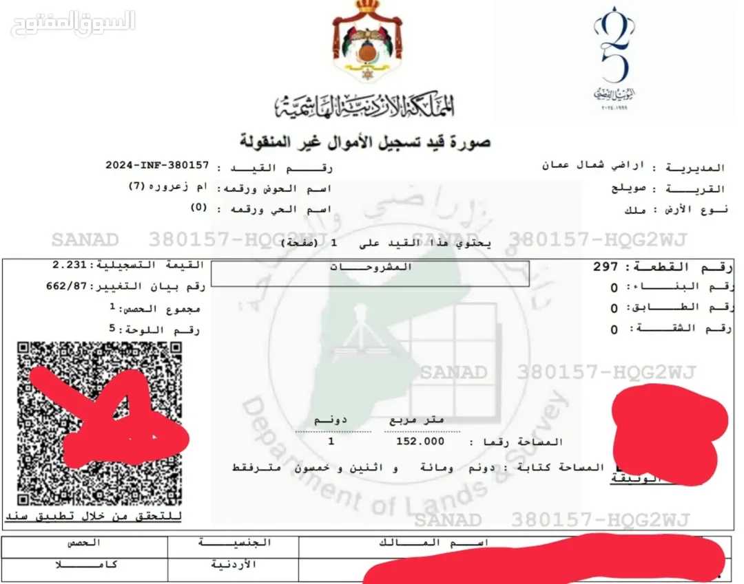 أرض سكنية للبيع في صويلح – أم زعرورة
