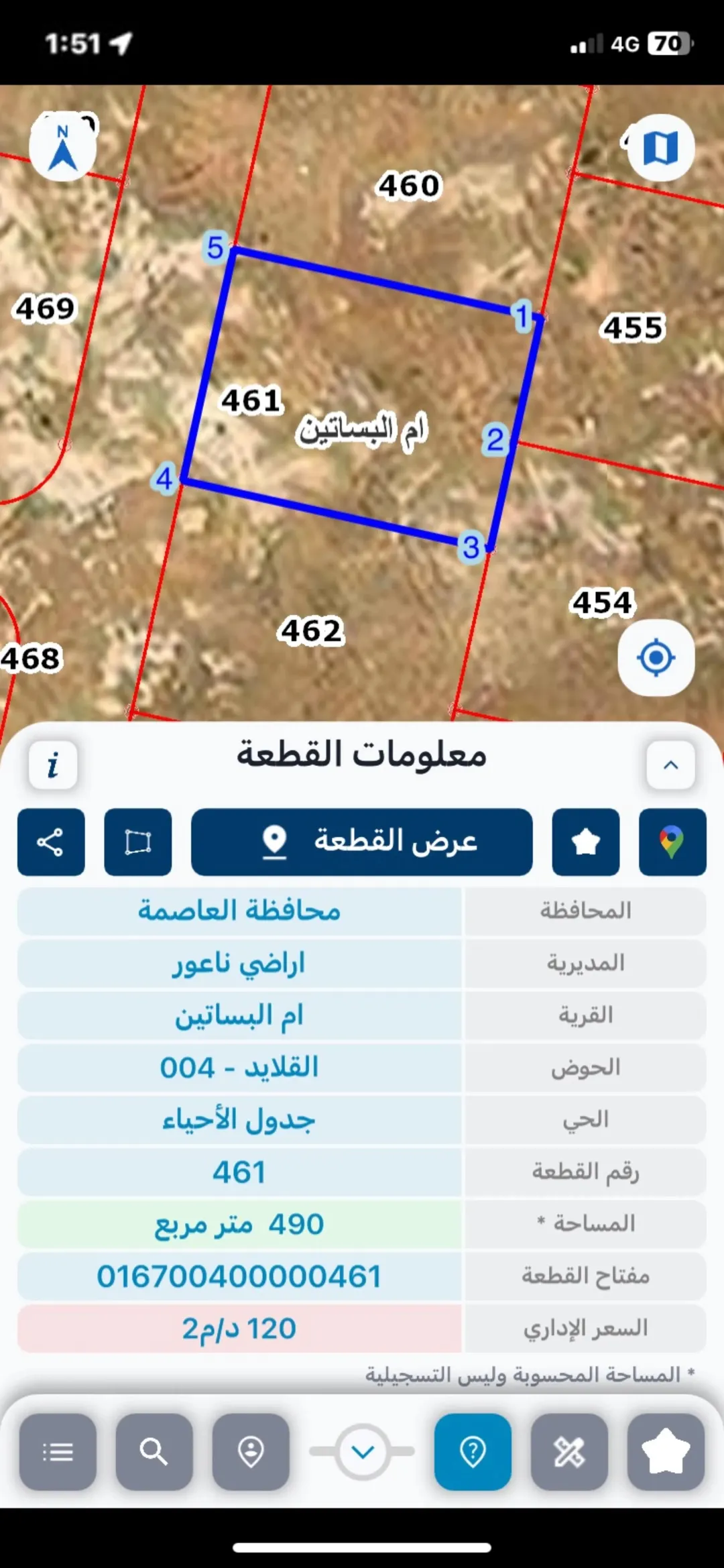 أرض سكنية للبيع في أم البساتين – ناعور مطلة ومميزة