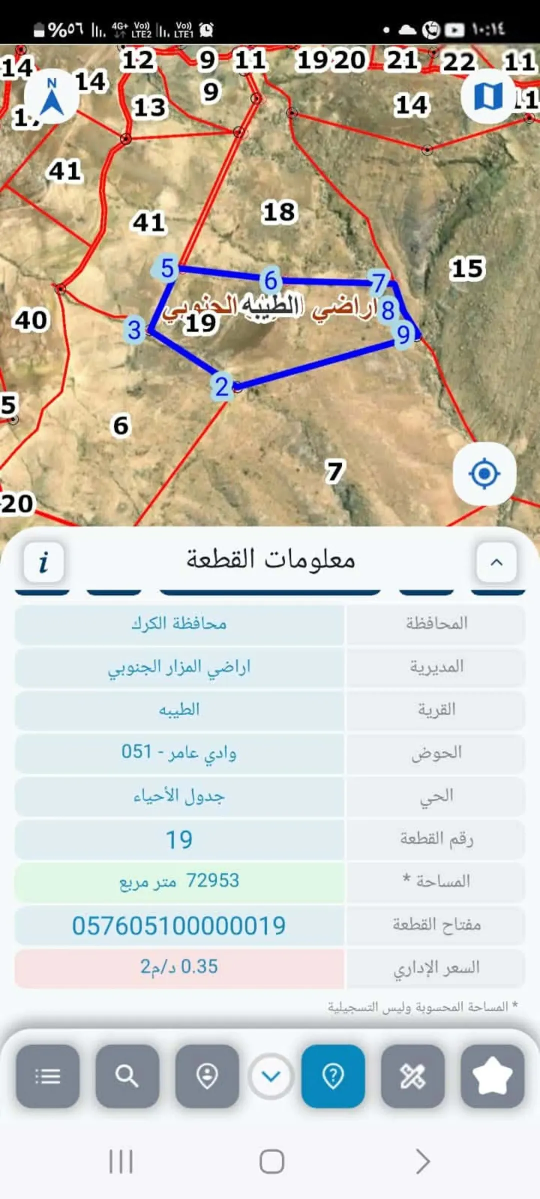 ارض للبيع في الكرك الطيبة
