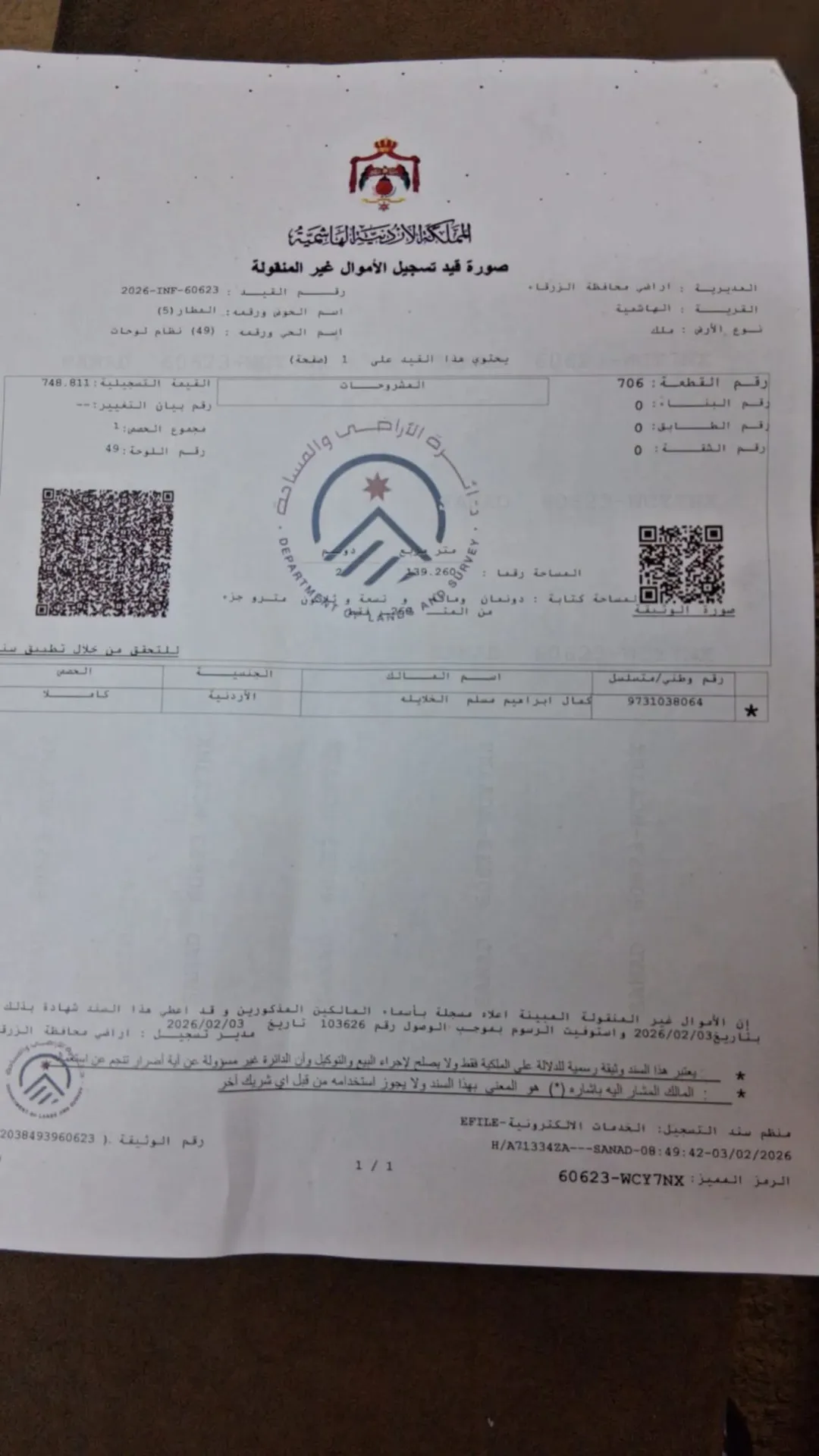 قطعة ارض للبيع في الزرقاء- الهاشمية حوض المطار5 متعدد الأغراض بيوت / شاليهات و آخر على شارعين