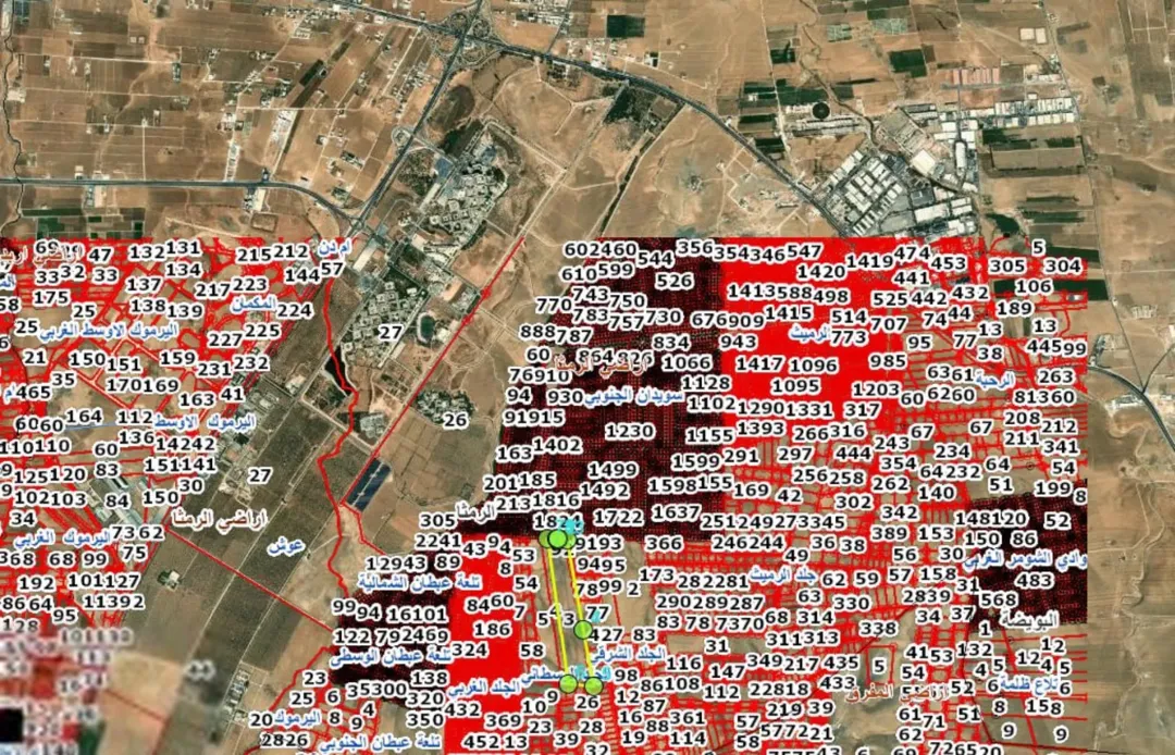 أرض زراعية مميزة للبيع في منطقة الجلد الوسطاني بالرمثا