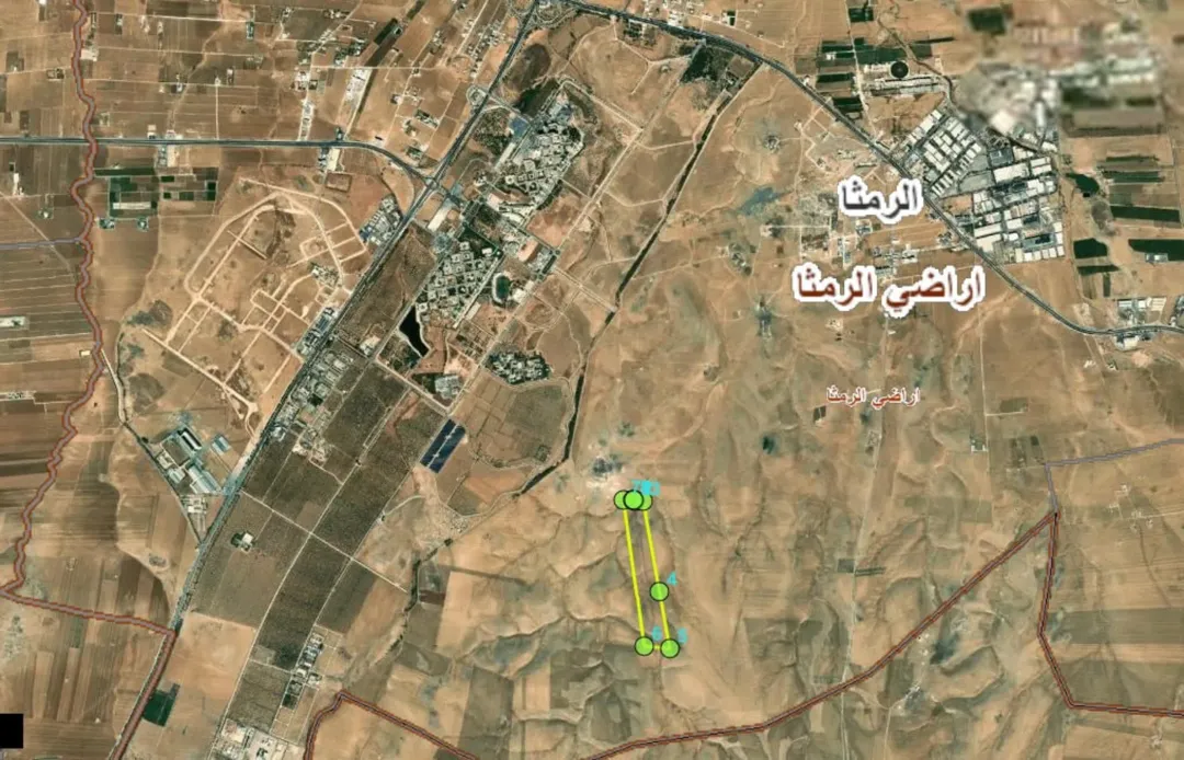 أرض زراعية مميزة للبيع في منطقة الجلد الوسطاني بالرمثا