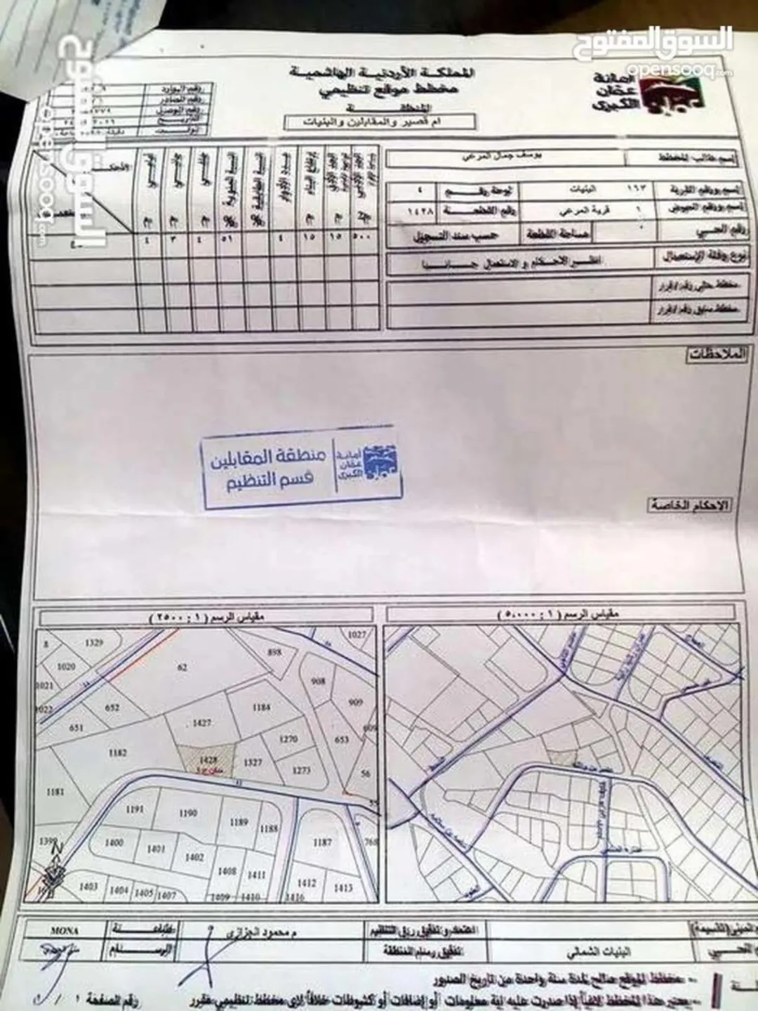 قطعة أرض للبيع في البنيات فرصة استثمارية مميزة