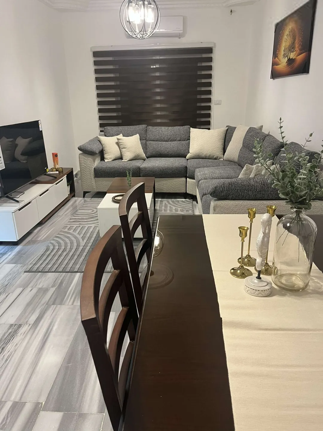 Charming furnished apartment for rent in Al Jubeiha, steps from the University of Jordan's North Gate, with an elegant, easygoing design – Amman, Jordan | ID 732866